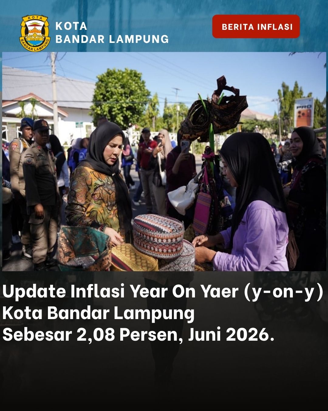 PEREKEMBANGAN INFLASI KOTA BANDAR LAMPUNG BULAN JUNI 2026